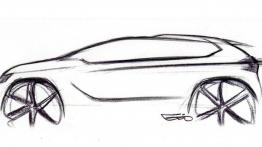 Peugeot 2008 Concept - szkic auta
