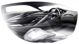 Mazda Takeri Concept - szkic wnętrza