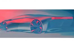 Peugeot Onyx Concept - szkic auta