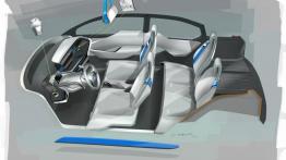 BMW i3 Concept - szkic wnętrza