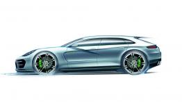 Porsche Panamera Sport Turismo Concept - szkic auta