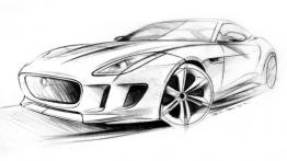 Jaguar C-X16 Concept - szkic auta