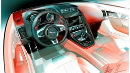 Jaguar C-X16 Concept - szkic wnętrza
