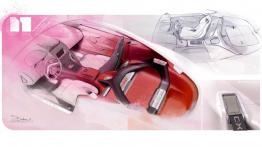 Jaguar C-X16 Concept - szkic wnętrza