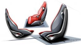 Jaguar C-X16 Concept - szkic wnętrza