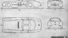 Mercedes 300 SLR - schemat konstrukcyjny auta