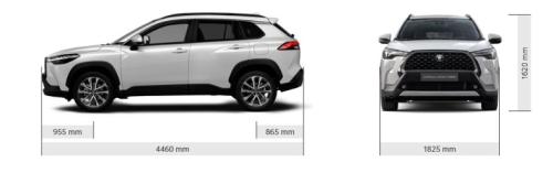 Szkic techniczny Toyota Corolla Cross