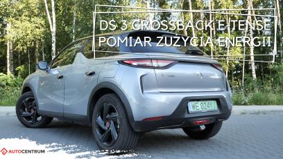 DS 3 Crossback E-Tense 136KM (AT) -pomiar zużycia energii