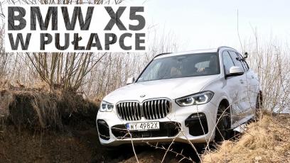 BMW X5 w pułapce - test pakietu Offroad "pod górkę"