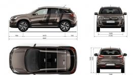 Citroen C4 Aircross - szkic auta - wymiary