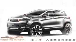 Citroen C4 Aircross - szkic auta