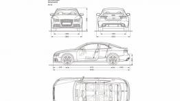 Audi RS5 - szkic auta - wymiary