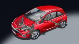 Opel Corsa E (2015) - wersja 3-drzwiowa - schemat konstrukcyjny auta