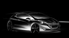 Peugeot 208 - wersja 3-drzwiowa - szkic auta