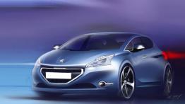 Peugeot 208 - wersja 5-drzwiowa - szkic auta