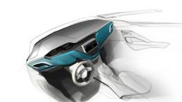 Peugeot 208 - wersja 5-drzwiowa - szkic wnętrza