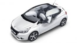 Peugeot 208 - wersja 5-drzwiowa - schemat konstrukcyjny auta