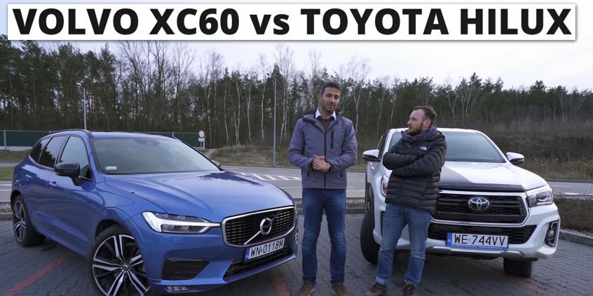 Toyota Hilux vs Volvo XC60 - czasem trzeba improwizować