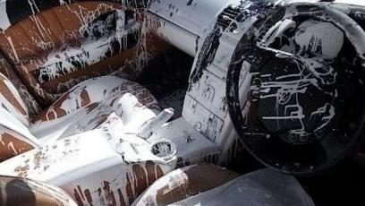 Maserati zalane farbą - gigantyczne odszkodowanie