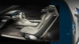 Peugeot HX1 Concept - szkic wnętrza