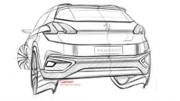 Peugeot Urban Crossover Concept - szkic auta