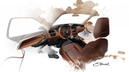 BMW serii 4 Coupe Concept - szkic wnętrza