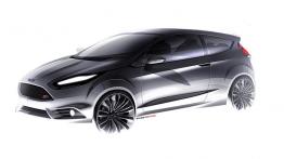 Ford Fiesta ST Concept - szkic auta