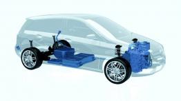 Mercedes klasy B E-CELL Concept - schemat konstrukcyjny auta