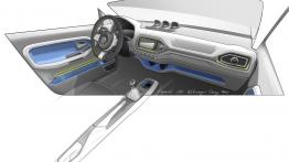 Volkswagen Taigun Concept - szkic wnętrza
