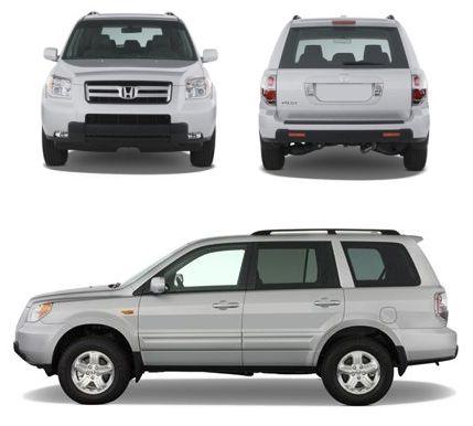 Szkic techniczny Honda Pilot I