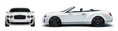 Szkic techniczny Bentley Continental I Supersports Convertible