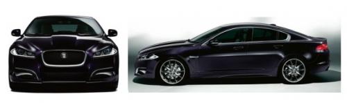 Szkic techniczny Jaguar XF I Sedan Facelifting