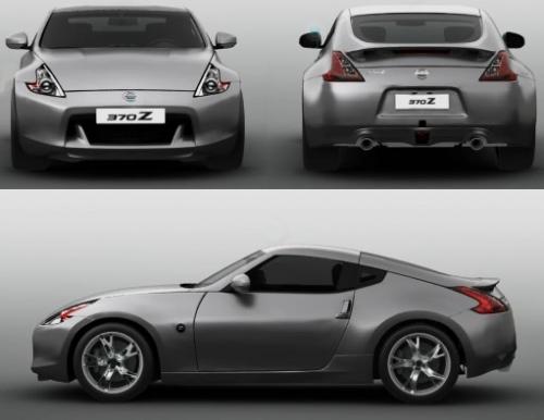 Szkic techniczny Nissan 370Z Coupe Facelifting