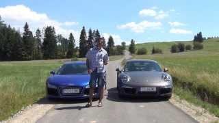 Audi R8 V10 vs Porsche 911 4S - porównanie AutoCentrum.pl