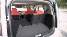 Kia Soul - tylna kanapa złożona, widok z bagażnika