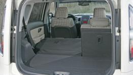 Kia Soul - tylna kanapa złożona, widok z bagażnika