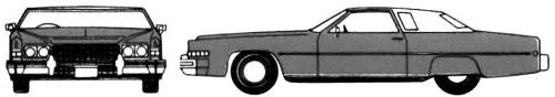 Szkic techniczny Cadillac Eldorado V Coupe