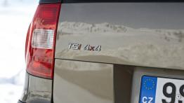 Skoda Yeti 4x4 - widok z tyłu