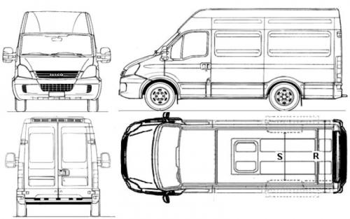 Szkic techniczny Iveco Daily IV
