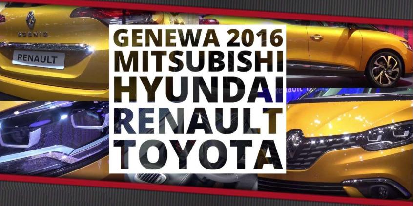 Genewa 2016 - Mitsubishi, Hyundai, Renault, Toyota 