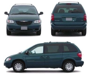 Szkic techniczny Chrysler Voyager IV Grand Voyager