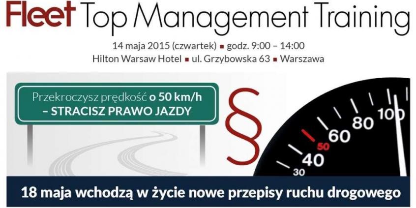 Przekroczysz prędkość o 50 km/h - stracisz prawo jazdy.  Szkolenie dla decydentów flotowych