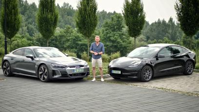 Audi e-tron GT vs Tesla Model 3 - jedna główna różnica